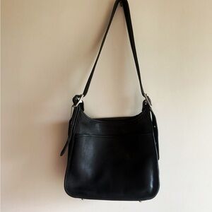 Coach Black Leather Shoulder Bag
